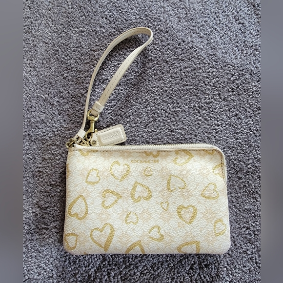 Coach Handbags - Coach gold heart wrislet